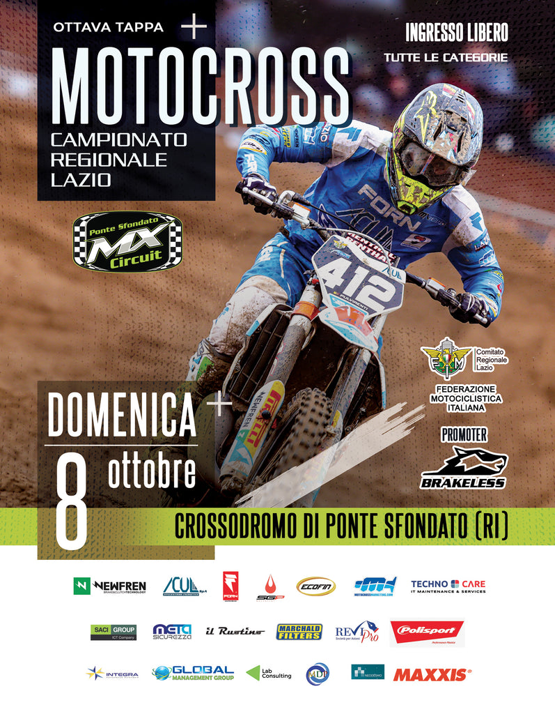 Ottava tappa Motocross Campionato Regionale - Crossodromo di Ponte Sfondato - 8 Ottobre
